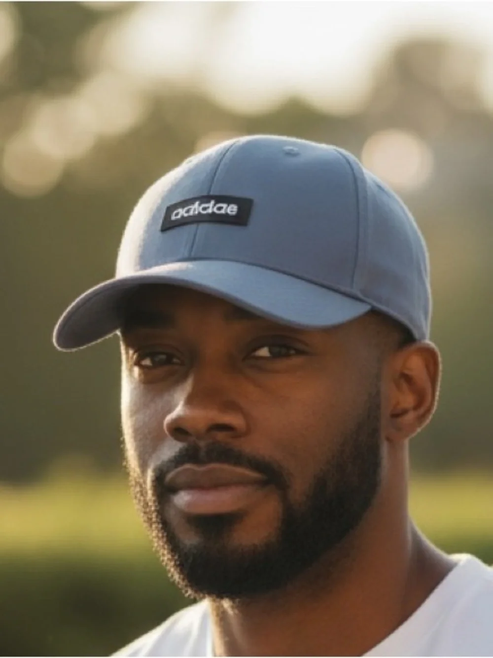 adidas Blue Grey Logo Baseball Cap